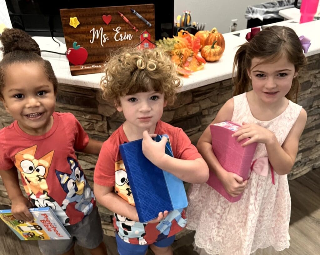Three Preschool Students